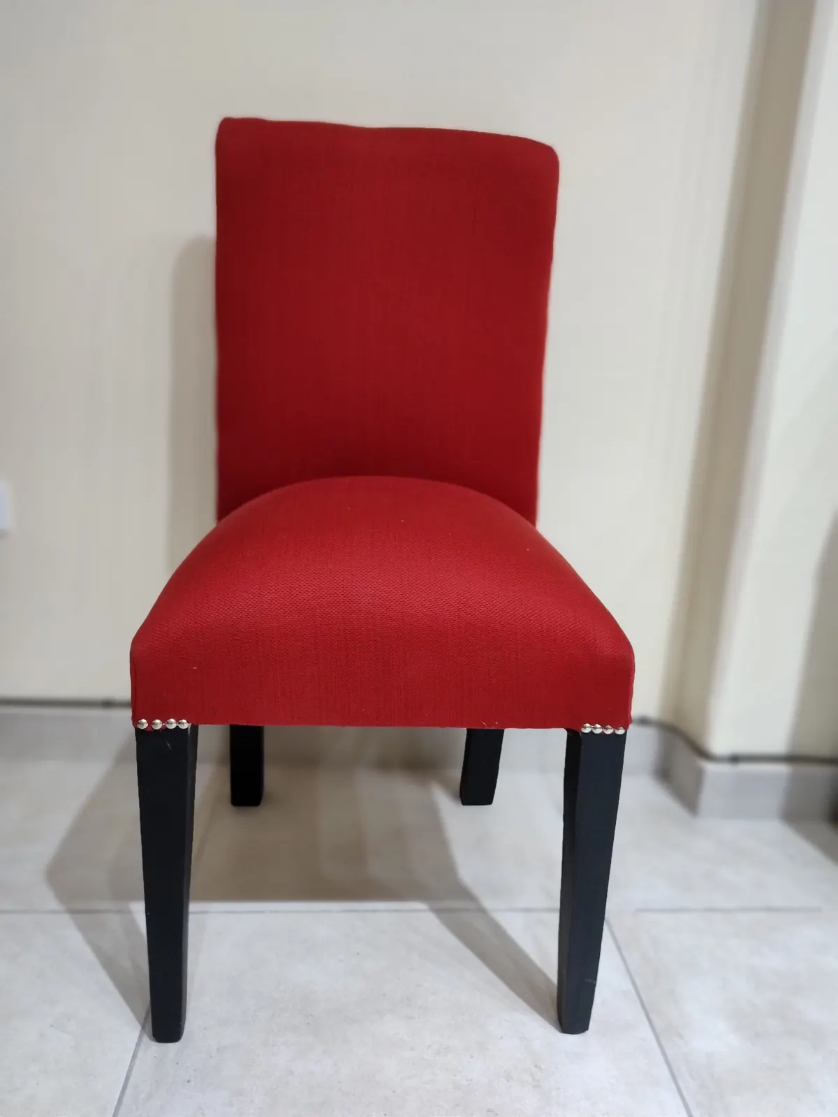 Silla de comedor Rojo, foto real